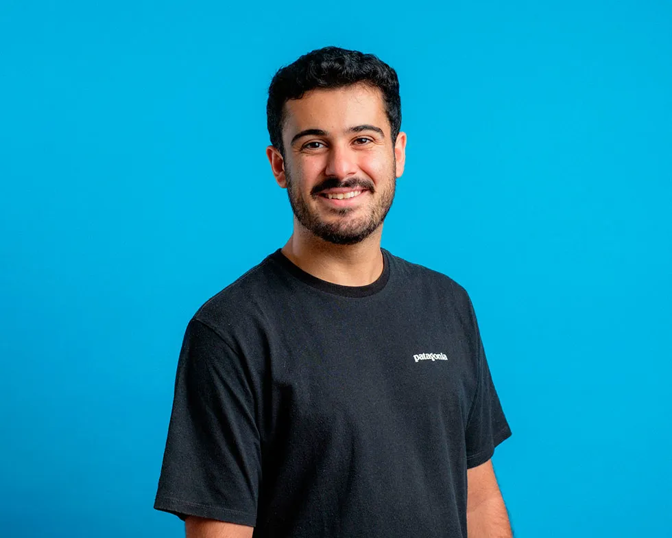 Retrato de Anxo para la sección de testimonios de Enki.